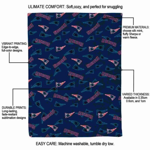 new england patriots diehard fans blue blanket new arrival