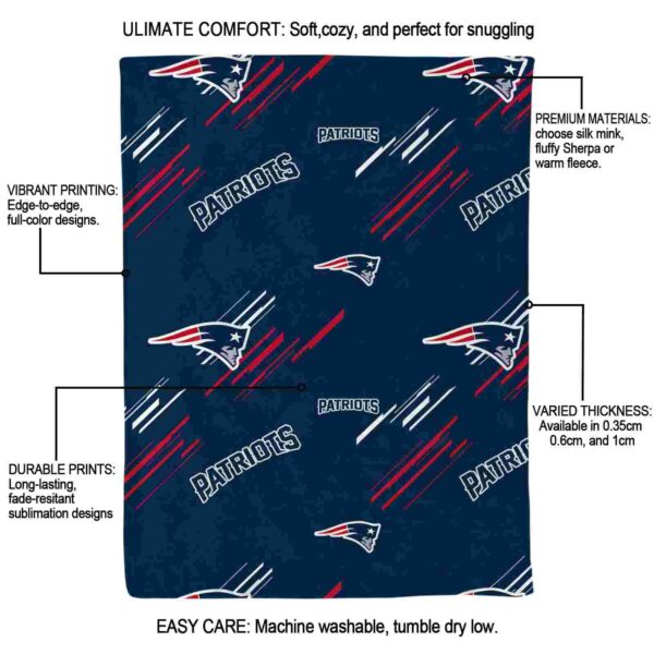 new england patriots fan spirit blue blanket new arrival