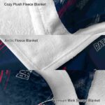 new england patriots fan spirit blue blanket premium grade