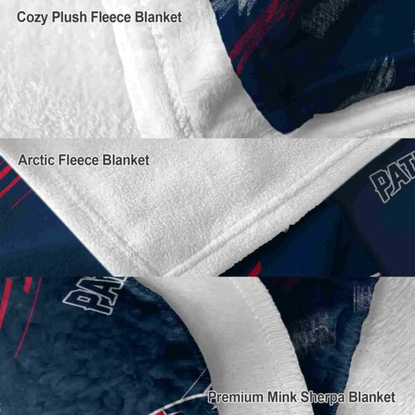 new england patriots fan spirit blue blanket premium grade