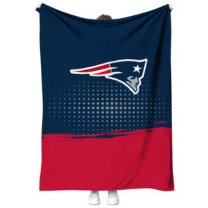 new england patriots gradient dots blue blanket best selling