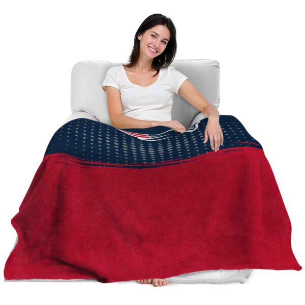 new england patriots gradient dots blue blanket latest model