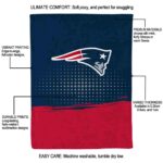 new england patriots gradient dots blue blanket new arrival
