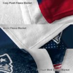 new england patriots gradient dots blue blanket premium grade