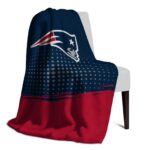 new england patriots gradient dots blue blanket top rated