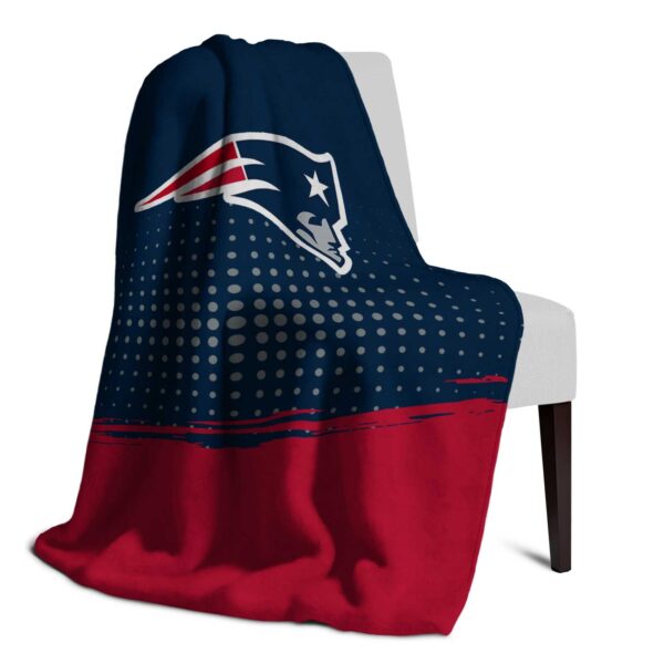 new england patriots gradient dots blue blanket top rated