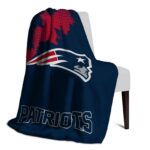 new england patriots grunge texture blue blanket top rated