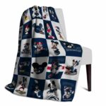 new england patriots mickey minnie blue white blanket top rated