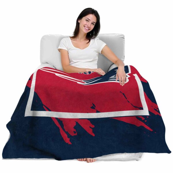 new england patriots splatter effect blue blanket latest model