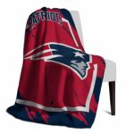 new england patriots splatter effect blue blanket top rated