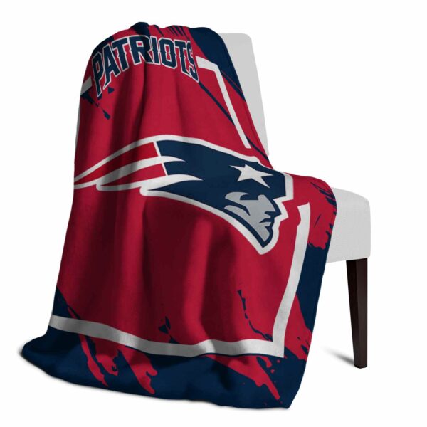new england patriots splatter effect blue blanket top rated