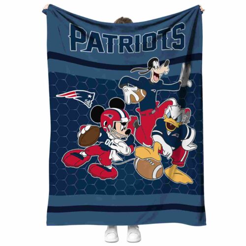 new england patriots three musketeers blue blanket best selling
