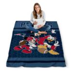 new england patriots three musketeers blue blanket high quality