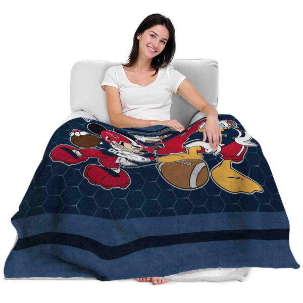 new england patriots three musketeers blue blanket latest model