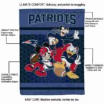 new england patriots three musketeers blue blanket new arrival
