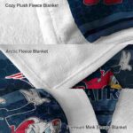 new england patriots three musketeers blue blanket premium grade