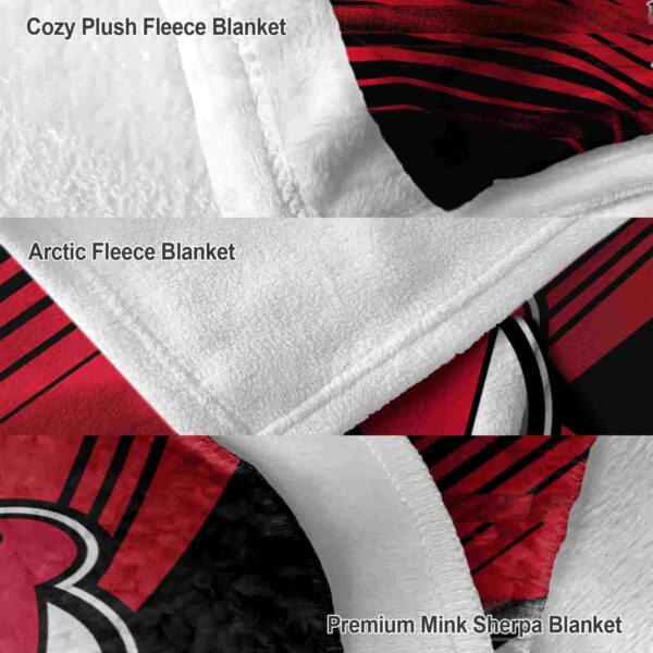 new jersey devils diagonal stripes red blanket premium grade