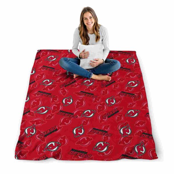 new jersey devils diehard fans red blanket high quality
