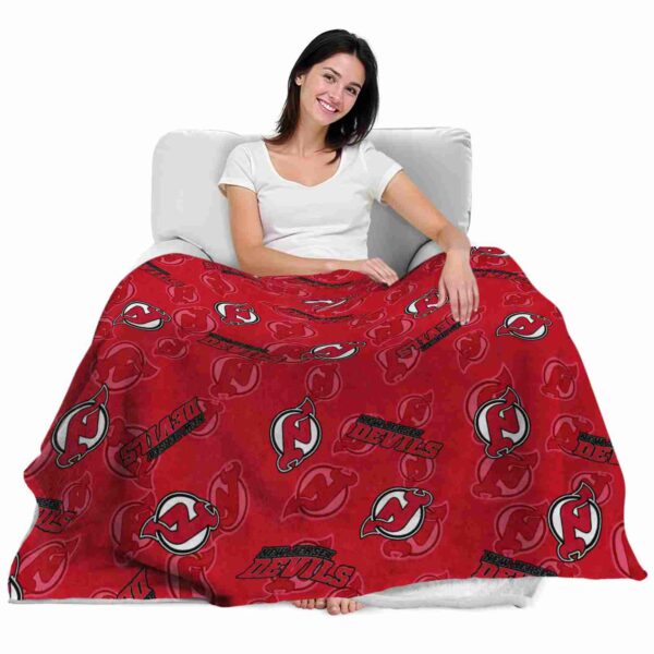 new jersey devils diehard fans red blanket latest model