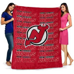 new jersey devils fan pride red blanket fashion forward