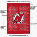 new jersey devils fan pride red blanket new arrival