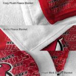 new jersey devils fan pride red blanket premium grade