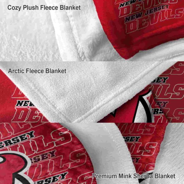 new jersey devils fan pride red blanket premium grade