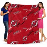new jersey devils fan spirit red blanket best selling