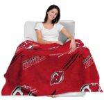 new jersey devils fan spirit red blanket best selling