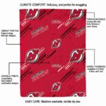 new jersey devils fan spirit red blanket best selling
