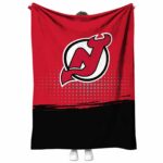 new jersey devils gradient dots red blanket best selling