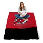 new jersey devils gradient dots red blanket high quality