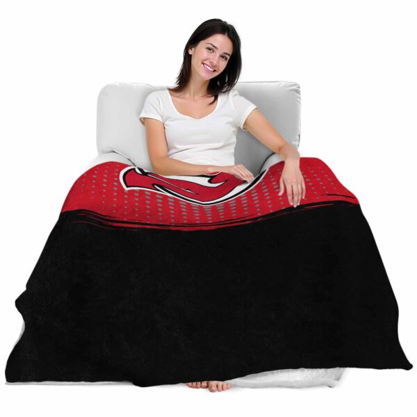 new jersey devils gradient dots red blanket latest model
