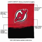 new jersey devils gradient dots red blanket new arrival