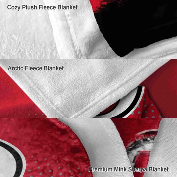 new jersey devils gradient dots red blanket premium grade