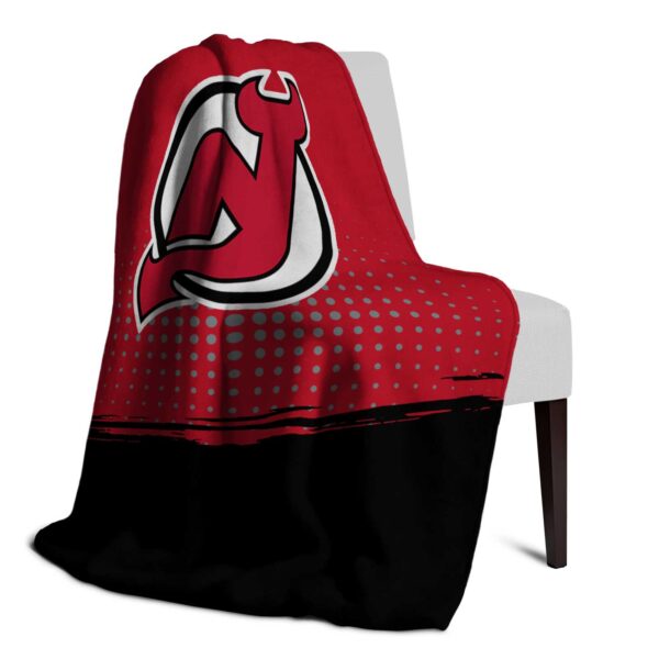 new jersey devils gradient dots red blanket top rated