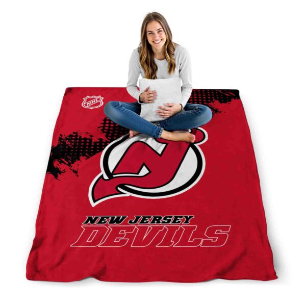 new jersey devils grunge texture red blanket high quality