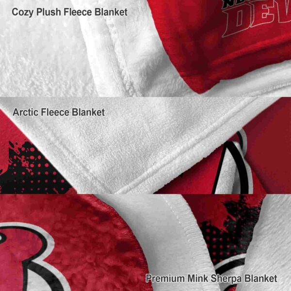 new jersey devils grunge texture red blanket premium grade