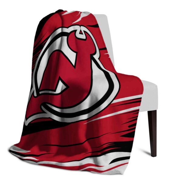 new jersey devils paint streaks red white blanket top rated
