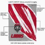 new mexico lobos brushstrokes red white blanket new arrival