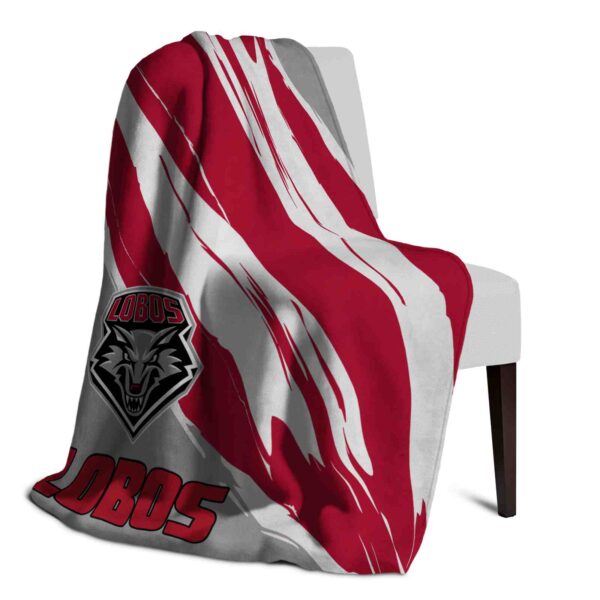 new mexico lobos brushstrokes red white blanket top rated