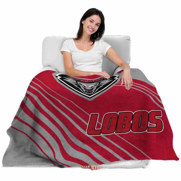 new mexico lobos diagonal stripes red blanket latest model