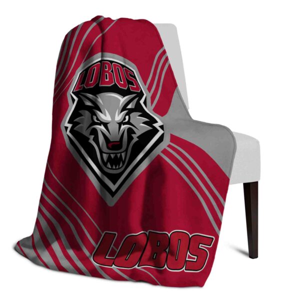 new mexico lobos diagonal stripes red blanket top rated