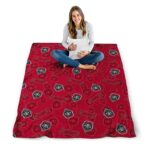 new mexico lobos diehard fans red blanket high quality