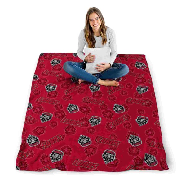 new mexico lobos diehard fans red blanket high quality
