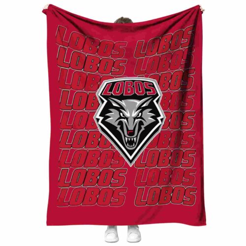 new mexico lobos fan pride red blanket best selling