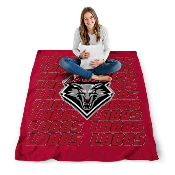 new mexico lobos fan pride red blanket high quality