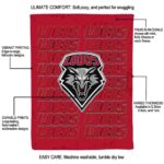 new mexico lobos fan pride red blanket new arrival