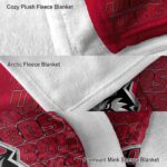 new mexico lobos fan pride red blanket premium grade