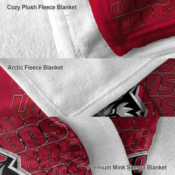 new mexico lobos fan pride red blanket premium grade